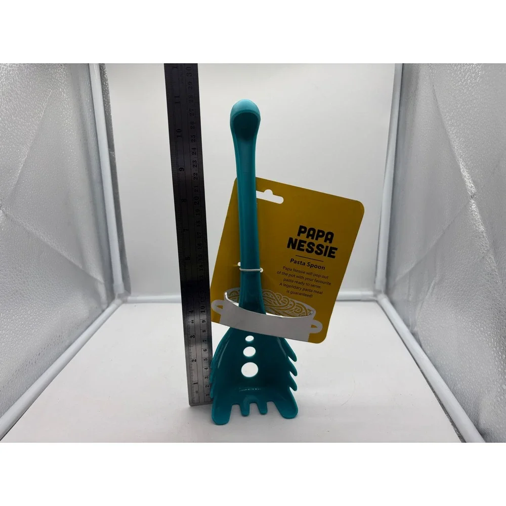 Papa Nessie Pasta Spoon Turquoise New